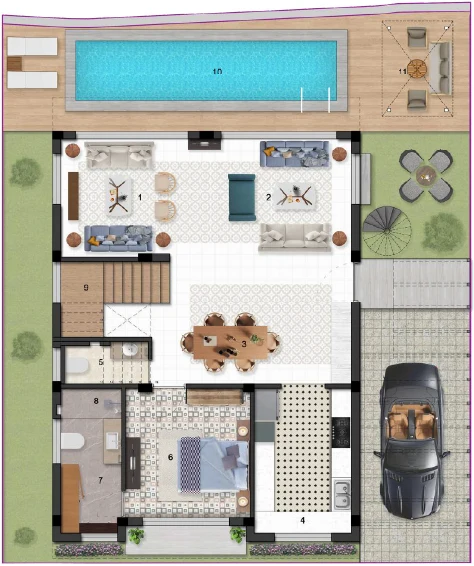 Damac Safe Gate ground floor plan